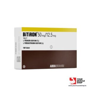 BITIRON – [ T3 -LIOTHYRONINE 12.5MCG  T4 -THYROXINE 50MCG MIX ] – ABDIIBRAHIM PHARMA [ 100 TABLETS ]
