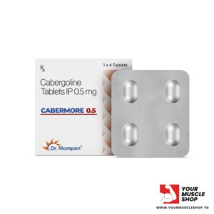 CABERMORE 0.5 ( CABERGOLINE TABLETS ) 0.5MG  PER TAB [ 4 TABLET PACK] – DR MOREPEN